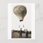 1880 Hot Air Ballon Acrobat Briefkaart (Voorkant)