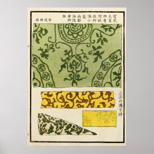 1880 Oriëntaal Keramisch Motief Wandkunst Poster