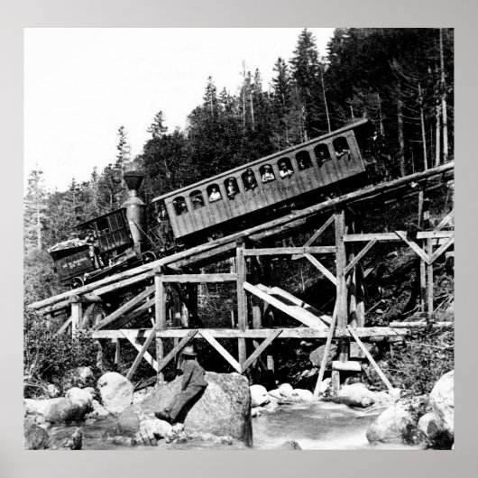 1880 Railroad Train ' Cloud ' Poster (Voorkant)