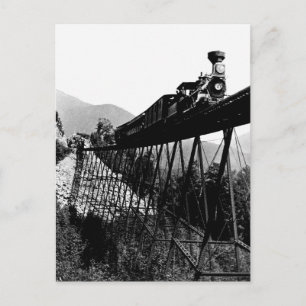 1880 Trein bij Crawford Notch, NH Briefkaart