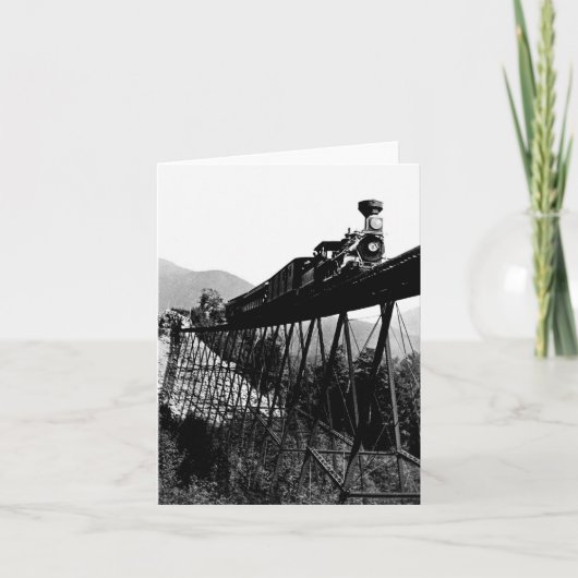 1880 Trein bij Crawford Notch, NH Kaart (Voorkant)