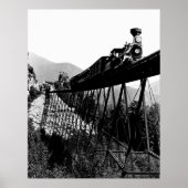 1880 Trein bij Crawford Notch, NH Poster (Voorkant)