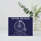 1880 Victor Bicycle Poster, wit Briefkaart (Staand voorkant)