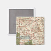 1880 Voortgangskaart van de Amerikaanse geografisc Magneet (Voorkant / Achterkant)