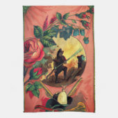 1880s Brandweerman Handdoek Art (Verticaal)