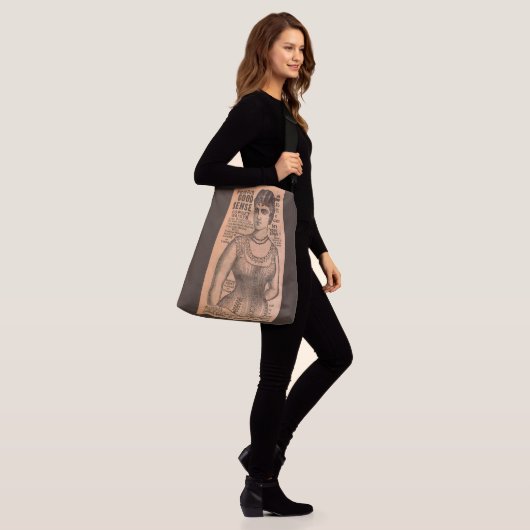 1880s Ferris Common Sense Corsets en Crossbody Tas (Op model)