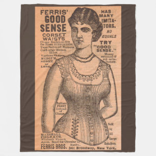 1880s Ferris Common Sense Corsets en Fleece Deken