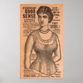 1880s Ferris Common Sense Corsets en Poster (Voorkant)