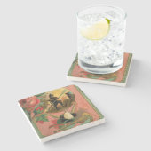 1880's Fireman Firefighter Onderzetter (Zijkant)