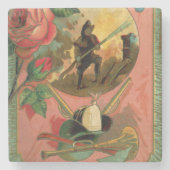 1880's Fireman Firefighter Onderzetter (Voorkant)