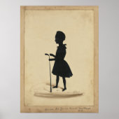 1880's Golfer silhouet - Archival Print (Voorkant)