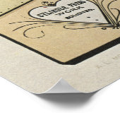 1880's poster voor reclameadvertenties met letterd (Hoek)