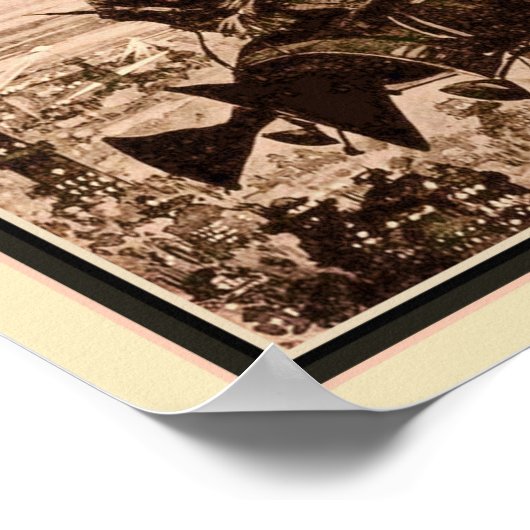 1880's Retro-futuristic Paris Illustration Poster (Hoek)