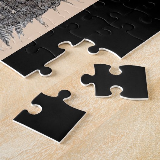 1880s Victoriaans schaduwen mode afdrukken Legpuzzel (Zijkant)