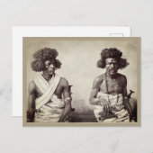  1880's Zwarte Mannen Haar Mode Briefkaart (Voorkant / Achterkant)