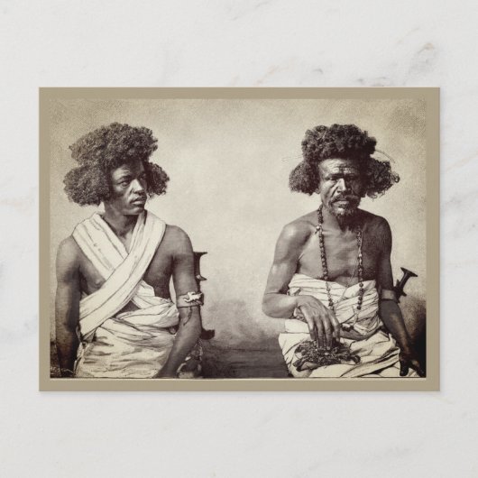  1880's Zwarte Mannen Haar Mode Briefkaart (Voorkant)