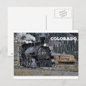 1881 Durango & Silvertown Narrow Gage Railroad Briefkaart (Voorkant / Achterkant)