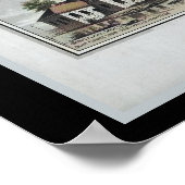 1881 Luchtkaart Norristown PA Pennsylvania Poster (Hoek)