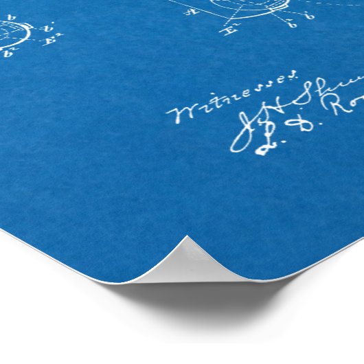 1881 Pistool Revolver Patent Art Drawing Print (Hoek)