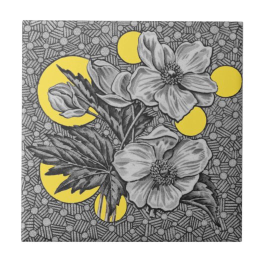 1881 Sherwin & Cotton Aesthetic Transferware Repro Tegeltje (Voorkant)