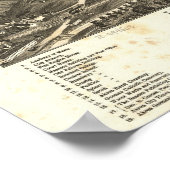 1882 Akron, OH Birds Eye Uitzicht Panoramic Map Poster (Hoek)