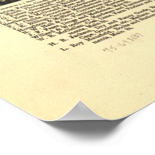 1882 Greeley, CO Birds Eye Uitzicht Panoramic Map Poster (Hoek)