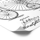 1882  High Wheeler Bicycle Patent Art Print (Hoek)