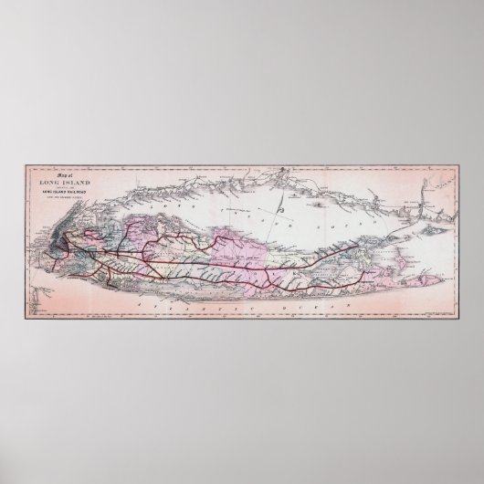 1882 Lange eiland Poster (Voorkant)