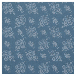 1883 Bloemen, Blauw Stof