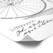 1883  High Wheeler Bicycle Patent Art Print (Hoek)