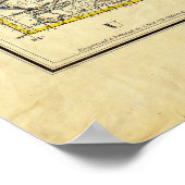 1883 Holt's New Map of Wyoming door Frank Bond Poster (Hoek)