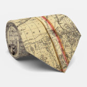 1883 Holt's New Map of Wyoming door Frank Bond Stropdas (Opgerold)