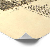 1883 Jamestown, ND Birds Eye Uitzicht Panoramic Ma Poster (Hoek)