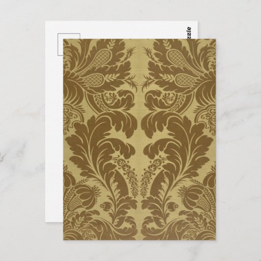 1883  Rich Floral Tapestry Brocade Damask Briefkaart (Voorkant / Achterkant)