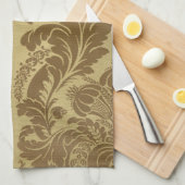 1883  Rich Floral Tapestry Brocade Damask Theedoek (Quarter Fold)