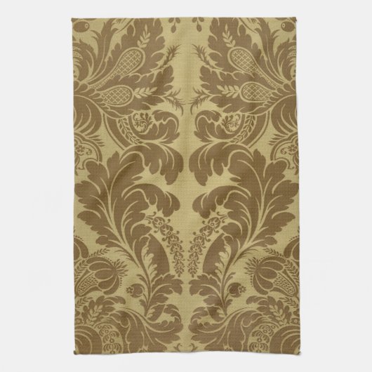 1883  Rich Floral Tapestry Brocade Damask Theedoek (Verticaal)