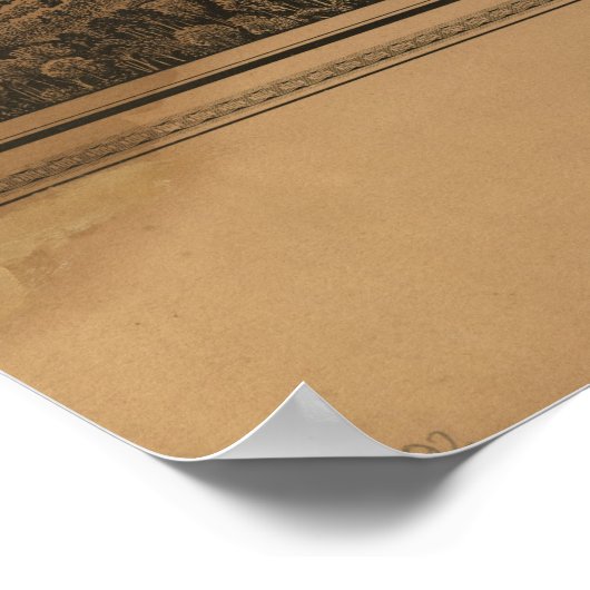 1883 Woburn, MA Birds Eye Uitzicht Panoramic Map Poster (Hoek)