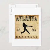 1884 Atlanta Georgia Baseball Briefkaart (Voorkant / Achterkant)