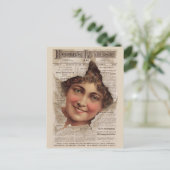 1884 Hood Tooth Powder-handelskaart Briefkaart (Staand voorkant)