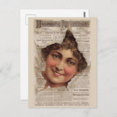 1884 Hood Tooth Powder-handelskaart Briefkaart (Voorkant / Achterkant)