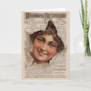 1884 Hood Tooth Powder-handelskaart Kaart