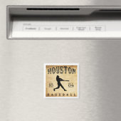 1884 Houston Texas Baseball Magneet (Insitu (Vaatwasser))