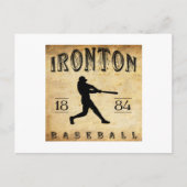 1884 Ironton Ohio Baseball Briefkaart (Voorkant)