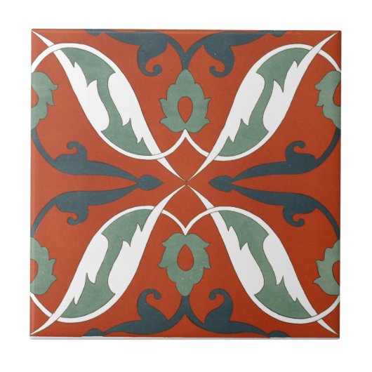  1884 Keramische sierkunst aanpassen Tegeltje (Voorkant)