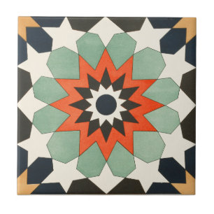  1884 Kunstster voor sierdoeleinden Tegeltje