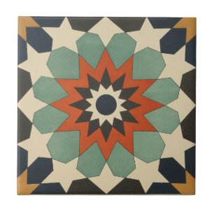 1884 Kunstster voor sierdoeleinden Tegeltje