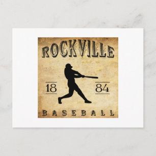 1884 Rockville Connecticut Baseball Briefkaart
