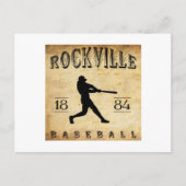 1884 Rockville Connecticut Baseball Briefkaart (Voorkant)