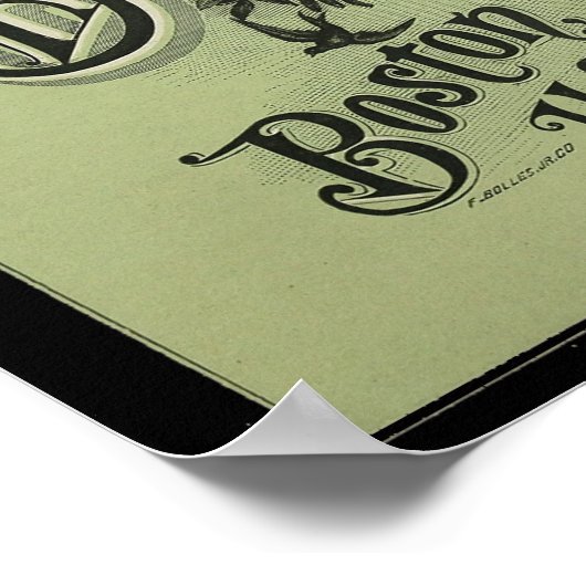 1884  Victor Bicycles en Art Poster (Hoek)