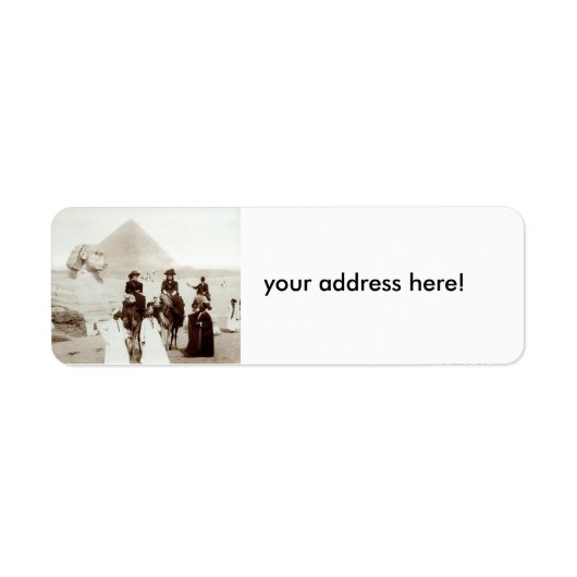 1885 Amerikanen in Egypte Etiket (Voorkant)